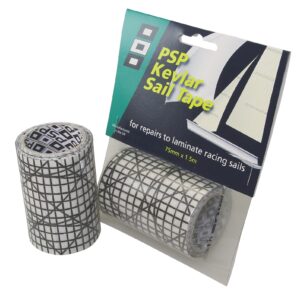 PSP Kevlar Sail Tape Mylar 75mm 1.5m clear/black