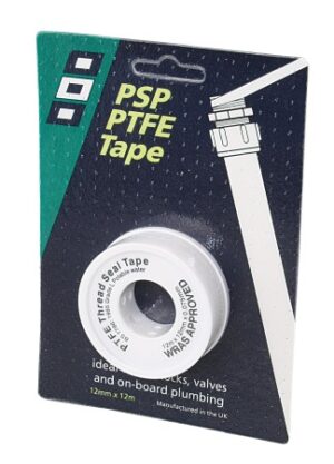 PSP sealing tape for pipe threads PTFE 12mm 12m white
