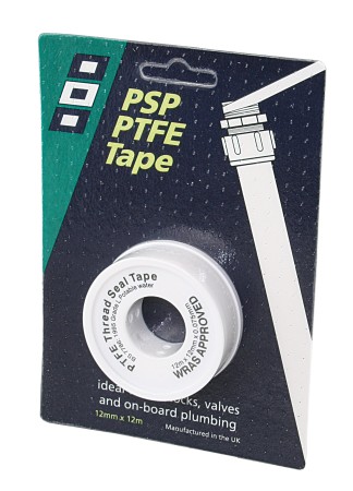 PSP sealing tape for pipe threads PTFE 12mm 12m white 1 PSP sealing tape for pipe threads PTFE 12mm 12m white