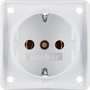 BERKER Schuko socket Integro Flow 230V 16A polar white matt