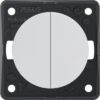 BERKER Integro Flow double changeover switch 230V 16A polar white glossy 3 qb0301