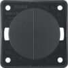 BERKER Integro Flow double changeover switch 230V 16A anthracite matt 2 qb0309