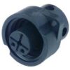 Flange socket, plastic, 50V 16A, for cables 6-8mm, 2-pole