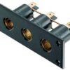 PRO CAR flush-mounted triple standard socket 12mm with panel 12/24V 16A 2 qg02015