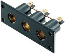 PRO CAR flush-mounted triple standard socket 12mm with panel 12/24V 16A 1 PRO CAR flush-mounted triple standard socket 12mm with panel 12/24V 16A
