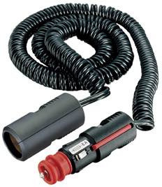 PRO CAR spiral cable with plug and socket 21mm 12/24V 8A 0.6-3m SB-Pack 1 PRO CAR spiral cable with plug and socket 21mm 12/24V 8A 0.6-3m SB-Pack