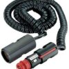 PRO CAR spiral cable with plug and socket 21mm 12/24V 8A 0.6-3m 2 qg02021