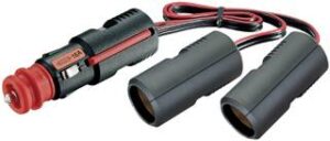 PRO CAR Y-cable with plug and 2 sockets 21mm 12/24V 16A 0.25m SB-Pack