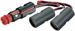 PRO CAR Y-cable with plug and 2 sockets 21mm 12/24V 16A 0.25m SB-Pack 1 PRO CAR Y-cable with plug and 2 sockets 21mm 12/24V 16A 0.25m SB-Pack