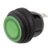 Rocker switch, round 12/24V 10A 25mm with green LED 2 qg02203 1