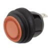 Rocker switch, round 12/24V 10A 25mm with red LED