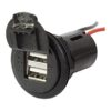 PRO CAR USB-A flush-mount double socket with cap, rectangular 12/24V 2x2.5A SB 2 qg02411 2