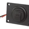 PRO CAR USB-A flush-mount double socket with cover, rectangular 12/24V 2x2.5A 3 qg02421
