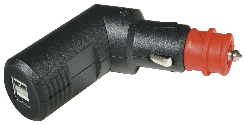 PRO CAR USB-A Dual Charging Plug, Angled 12/24V 2x2.5A for Standard Sockets 1 PRO CAR USB-A Dual Charging Plug, Angled 12/24V 2x2.5A for Standard Sockets