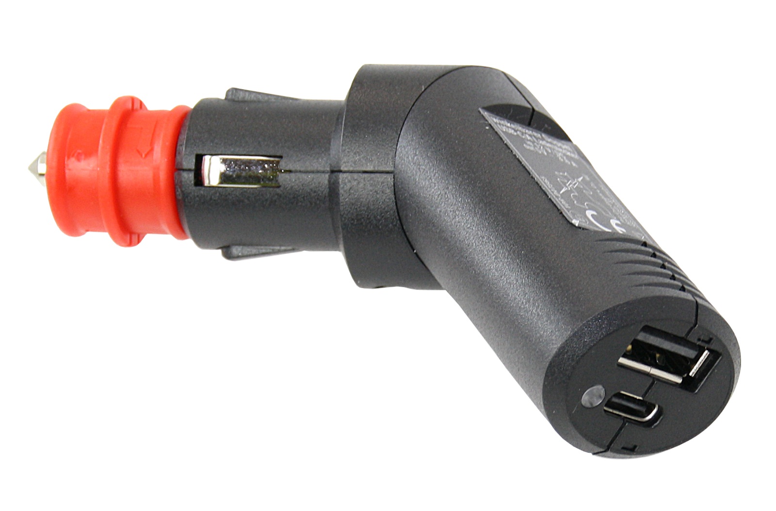 PRO CAR USB-C/A charging plug, angled 12V 3.6A, with LED SB pack 1 PRO CAR USB-C/A charging plug, angled 12V 3.6A, with LED SB pack