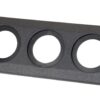 PRO CAR mounting frame, 3-gang for round sockets 36mm 3 qg02461