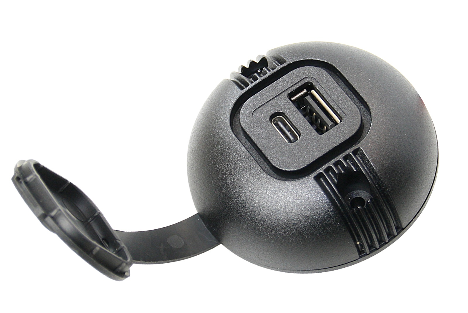 PRO CAR USB-C/A surface-mount socket with cap, round 12/24V 3A/2.5A 1 PRO CAR USB-C/A surface-mount socket with cap, round 12/24V 3A/2.5A