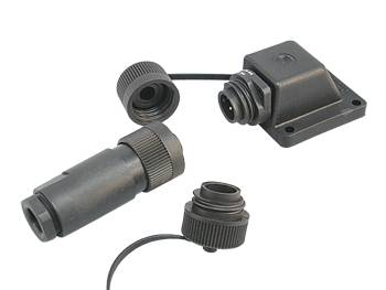 Shore power connection set with angled housing 230V 16A 3-pole 1 Shore power connection set with angled housing 230V 16A 3-pole