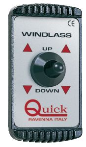 QUICK hand switch for anchor winches, black/grey 1 QUICK hand switch for anchor winches, black/grey