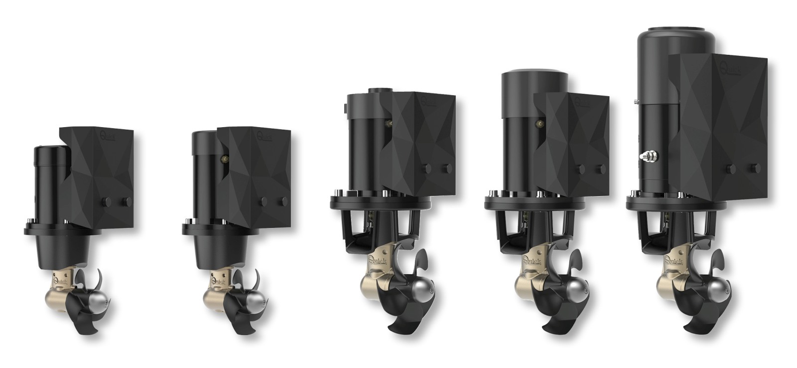 QUICK side bow thruster set BTQ140-30 12V 140mm 30kg with joystick, cable 1 QUICK side bow thruster set BTQ140-30 12V 140mm 30kg with joystick, cable