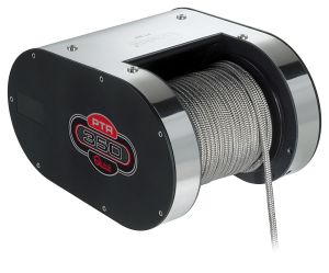 QUICK Pontoon PT-1000-G 24V 350W mooring winch with 7.5m webbing strap 1 QUICK Pontoon PT-1000-G 24V 350W mooring winch with 7.5m webbing strap
