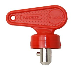 QUICK replacement key for battery switch, red