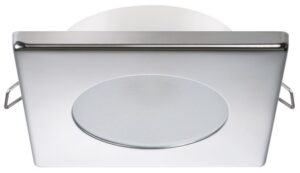 QUICK LED ceiling light Bryan C A4 12/24V 72x72mm, warm white, polished