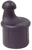 Nylon sprit end plug for regatta sprit 27mm black (Opti) 2pcs.