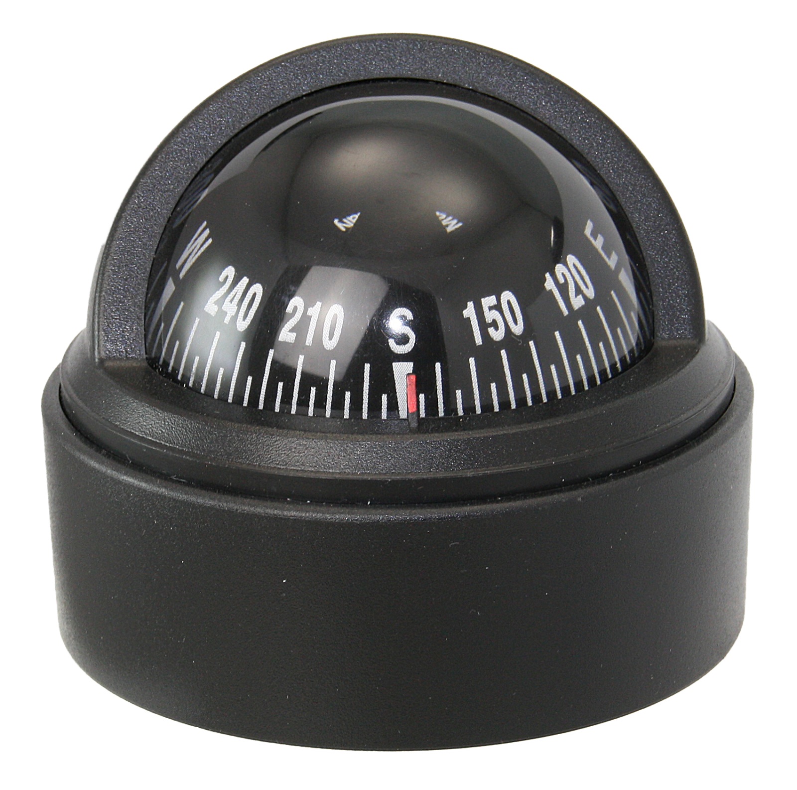 RIVIERA Stella BS1 compass for surface mounting, 65mm, 5°, black, rose black 1 RIVIERA Stella BS1 compass for surface mounting, 65mm, 5°, black, rose black