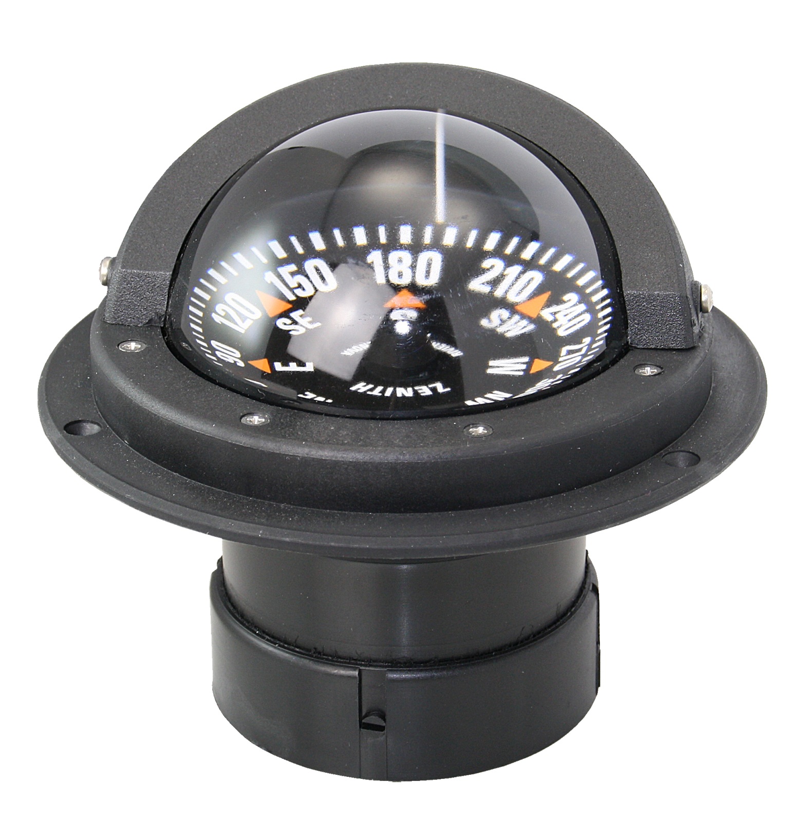 RIVIERA Zenith BZ1 built-in compass, 12V, 80mm, 5°, black, rose black 1 RIVIERA Zenith BZ1 built-in compass, 12V, 80mm, 5°, black, rose black