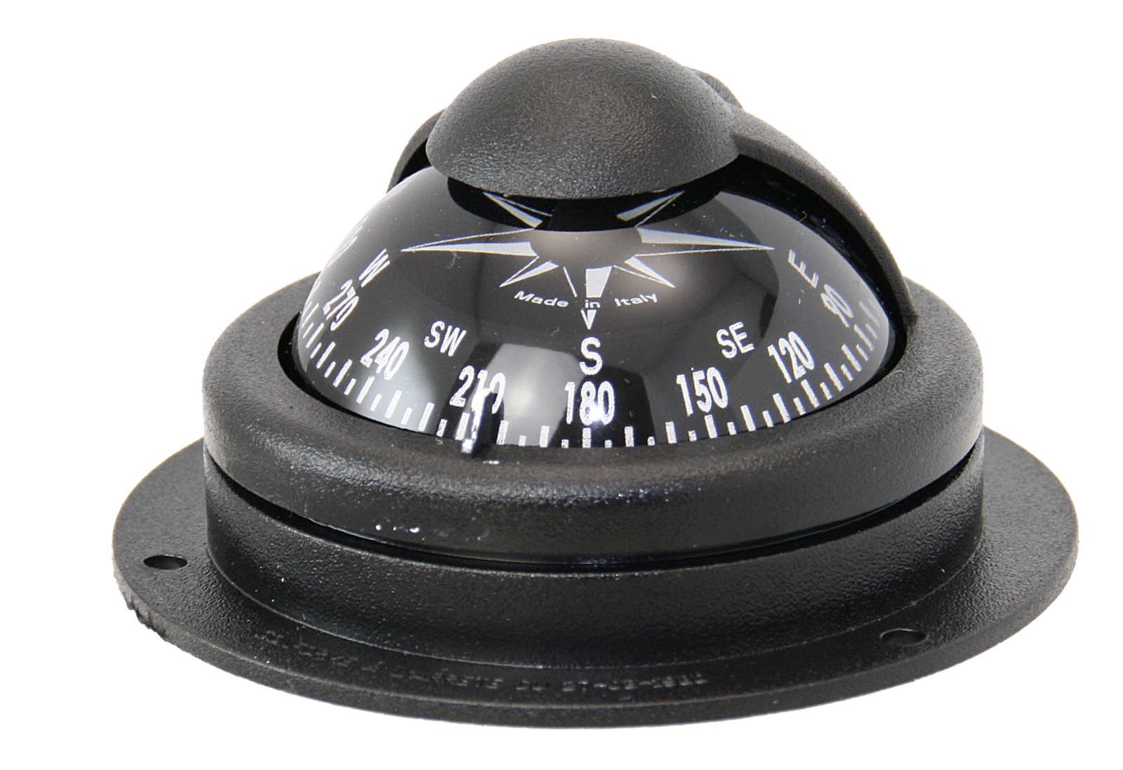 RIVIERA Comet BC1 compass for surface mounting, 48mm, 5°, black, rose black 1 RIVIERA Comet BC1 compass for surface mounting, 48mm, 5°, black, rose black