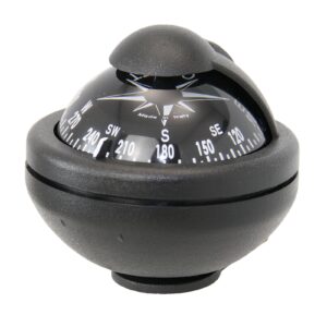 RIVIERA Comet BC2 compass with wall mount, 48mm, 5°, black, rose black