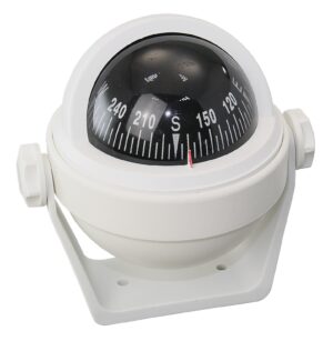 RIVIERA Stella BS2 compass with mounting bracket, 65mm, 5°, white, rose, black