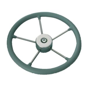 RIVIERA Steering Wheel VR01 Stainless Steel/Plastic 325mm Grey