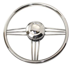 RIVIERA Steering Wheel VS02 Stainless Steel 350mm