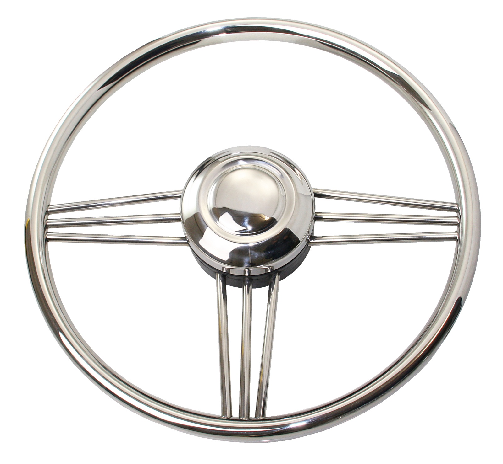 RIVIERA Steering Wheel VS02 Stainless Steel 350mm 1 RIVIERA Steering Wheel VS02 Stainless Steel 350mm