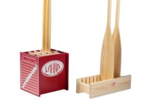 LAHNA wooden display stand 450x180mm, for 10 paddles