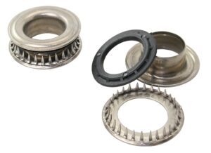 RUTGERSON Toothed Eyelet Super-Ring Titanium Eye 25mm 10pcs.