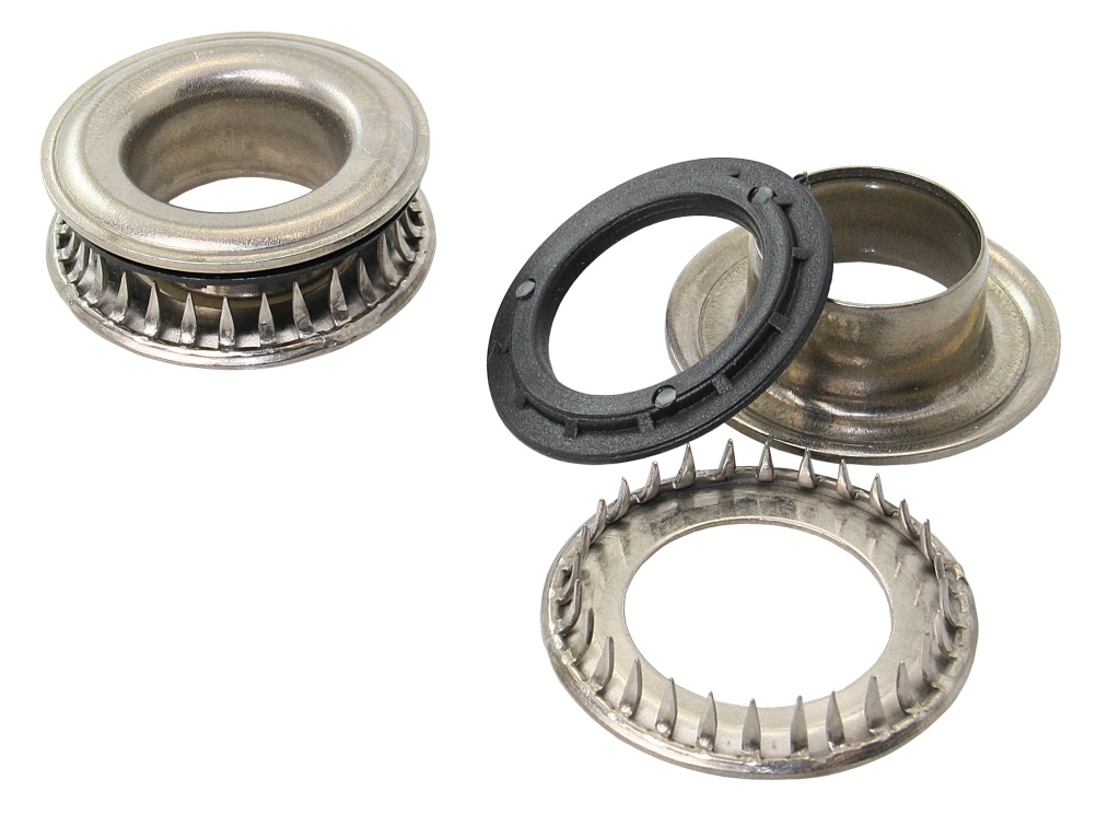RUTGERSON Toothed Eyelet Super-Ring Stainless Steel Eye 45mm 50pcs. 1 RUTGERSON Toothed Eyelet Super-Ring Stainless Steel Eye 45mm 50pcs.