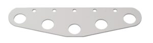 RUTGERSON clew board, straight aluminum 190x50x2mm silver