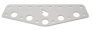 RUTGERSON clew board, straight aluminum 230x70x2mm silver