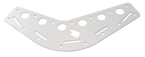 RUTGERSON clew board, straight aluminum 275x75x2mm silver