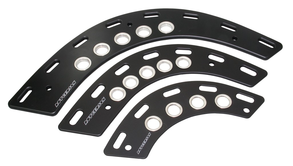 RUTGERSON clew board, asym. aluminum 370x368x10mm black 1 RUTGERSON clew board, asym. aluminum 370x368x10mm black