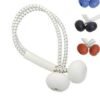 Ball netting with 4mm rubber cord, 250mm white, ball white 25pcs. 3 rz225