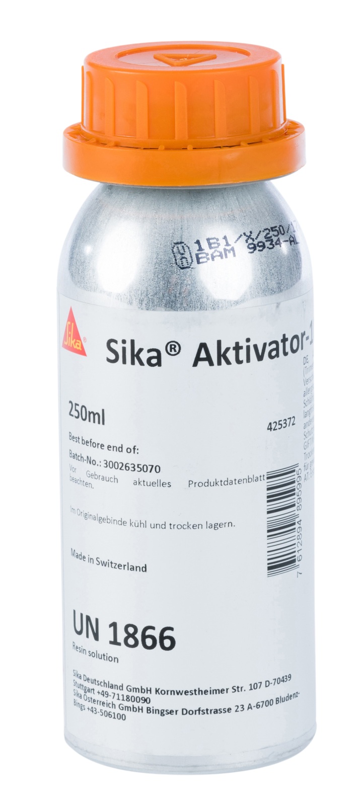 SIKA Adhesion Cleaner Activator 100 Can 250ml yellowish 1 SIKA Adhesion Cleaner Activator 100 Can 250ml yellowish
