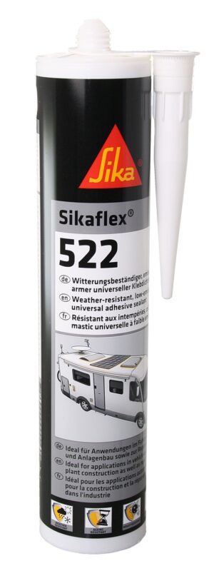 SIKAFLEX adhesive sealant 522 cartridge 300ml grey 12pcs.