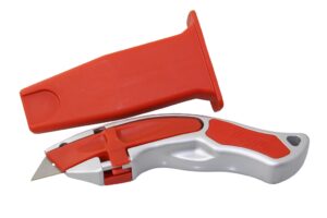 MOZART Allegro utility knife including sheath and 5 trapezoidal blades
