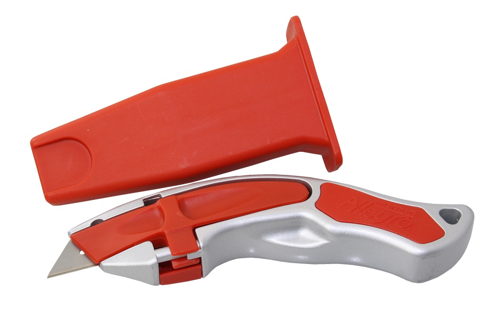MOZART Allegro utility knife including sheath and 5 trapezoidal blades 1 MOZART Allegro utility knife including sheath and 5 trapezoidal blades