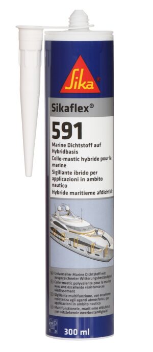 SIKAFLEX sealant 591 cartridge 300ml white 12pcs.