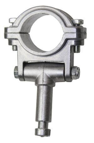 Oarlock with joint, aluminum, for oars max. 45mm, pin 17x49mm